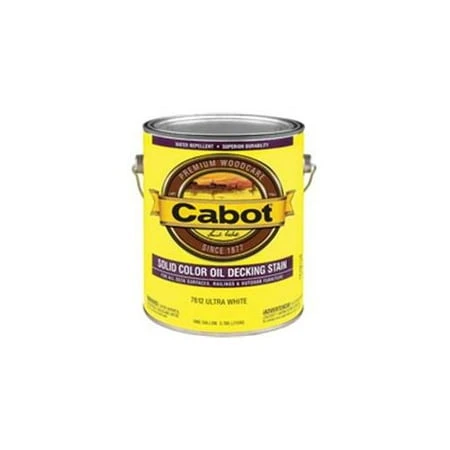 Cabot 7612 Galvanished Voc Oil Deck Stain Ulility White