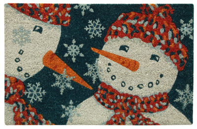 Koko Snowman Door Mat, 18 X 28 Inches, Durable And Stylish