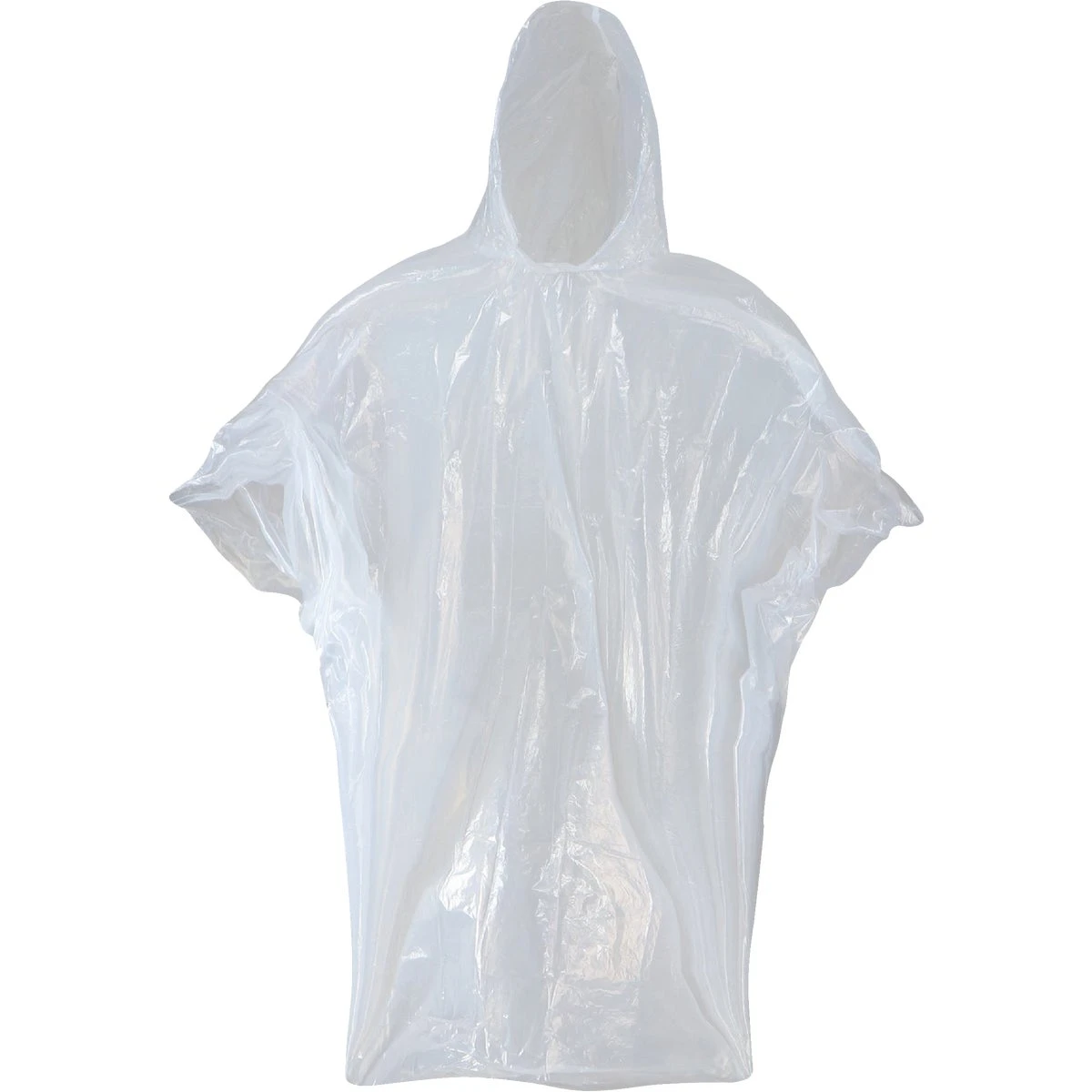 Economy Clear Disposable Poncho, One Size Fits All