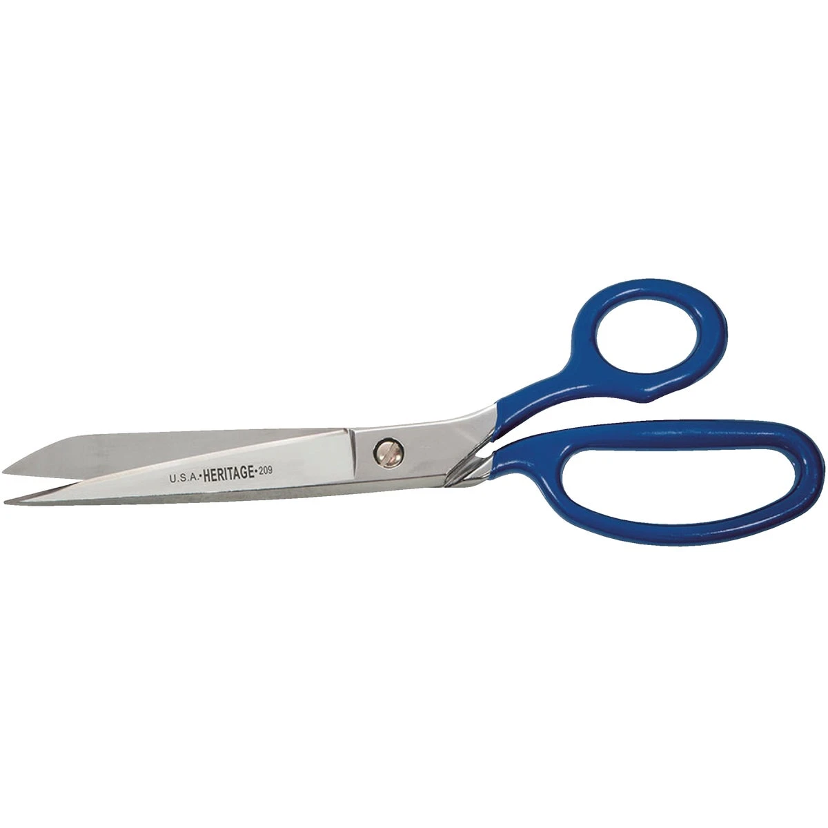 Bent Scissors With Soft-touch Handle And Chrome Finish, 8 Inches