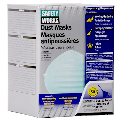 Non-toxic Dust Masks, 50-pk.