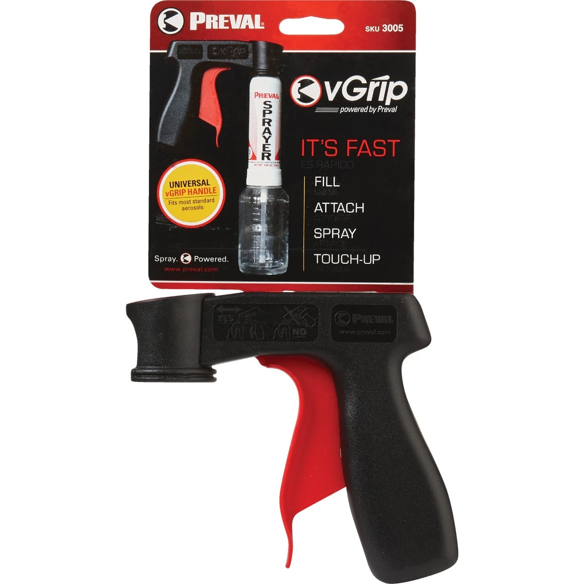 Vgrip Universal Paint Sprayer Handle - Ergonomic Trigger For Aerosol Cans