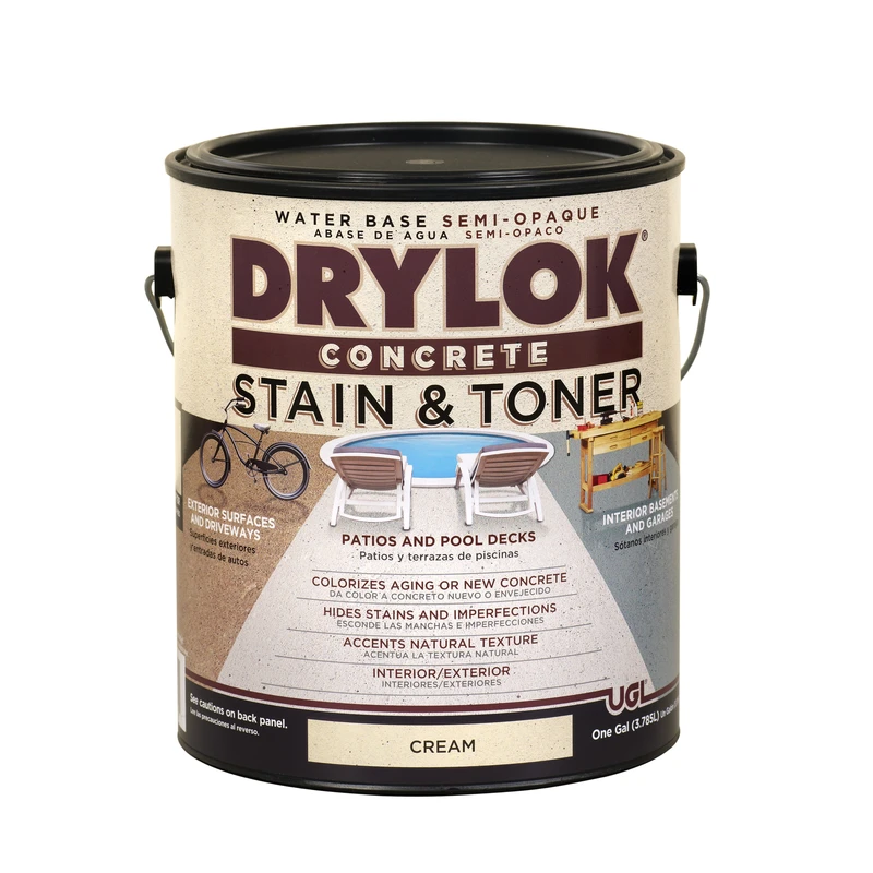 Water-based Concrete Toner, Cream Color, 1 Gallon
