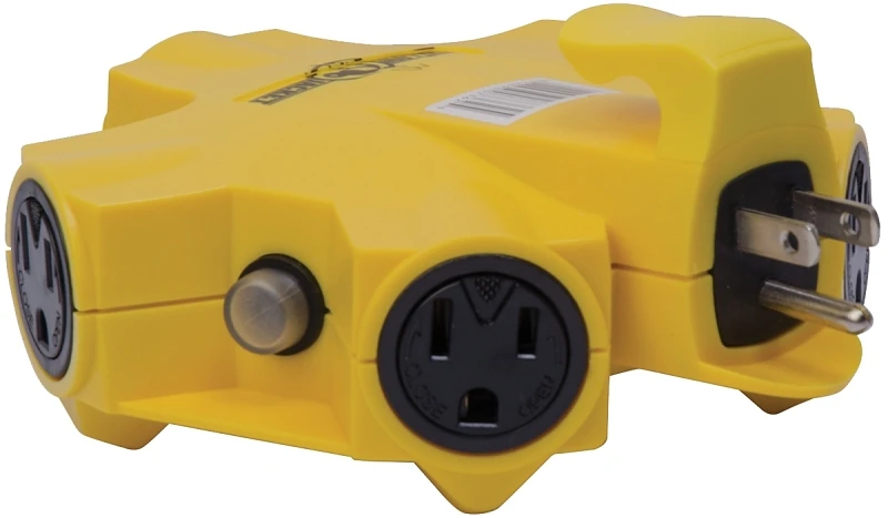 Yellow Jacket 5-outlet Electrical Adapter, 15 Amp Capacity