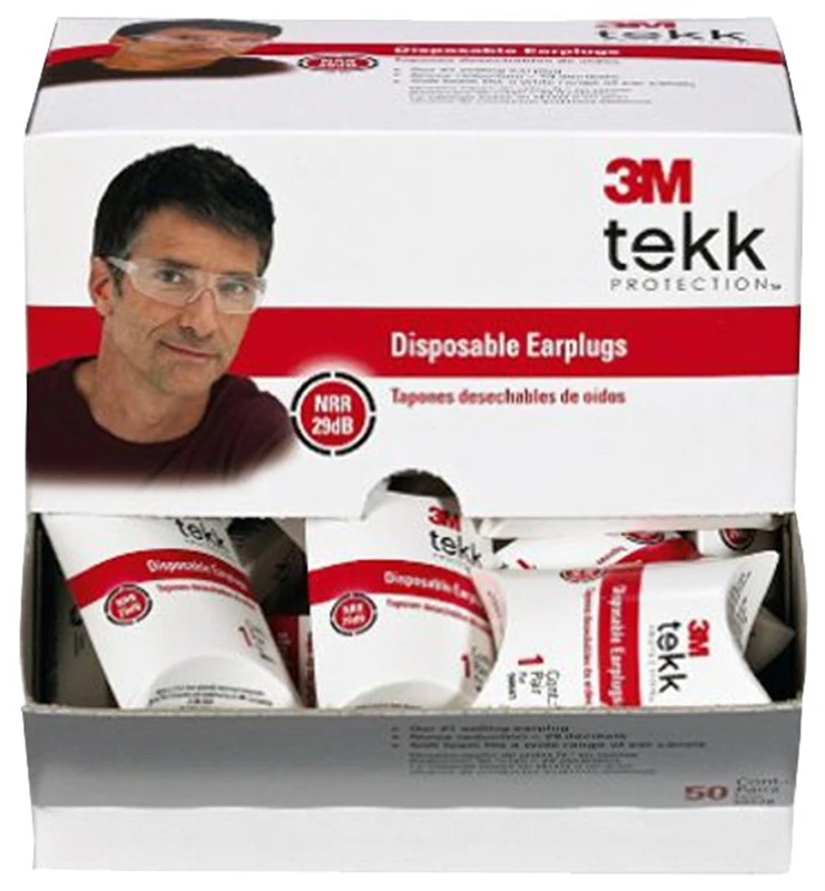 Hearing Protection Disposable Earplugs, Foam, 50-pk.