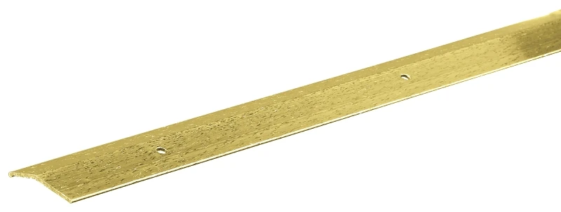 1 And 3/8 Inch By 36 Inch Hammered Gold Finish Carpet Transition Bar