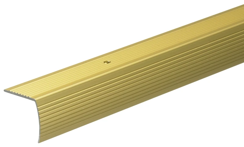 1 And 1 Eighth Inch By 72 Inch Gold Stair Nosing Edge Trim