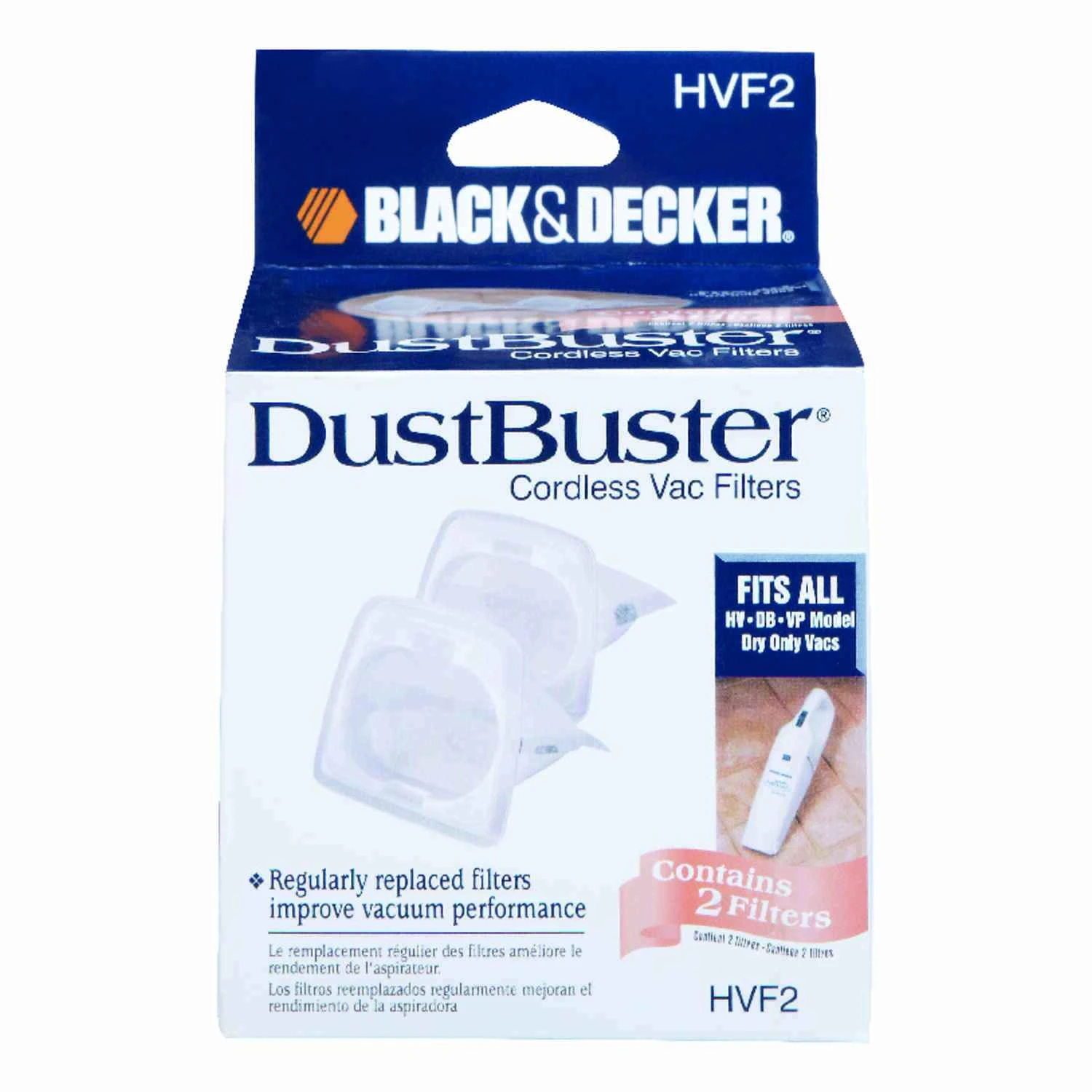 Black+decker Vacuum Filter For Filter 2 Pk