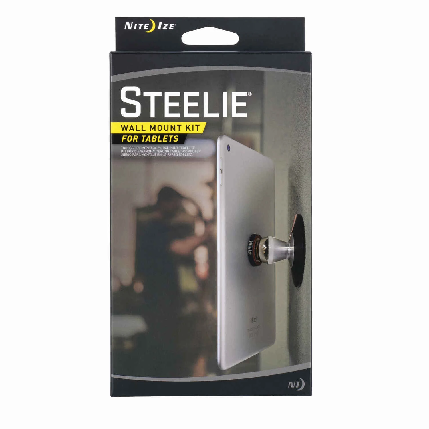 Steelie Black/silver Universal Tablet Holder Wall Mount Kit Stwk-11-r8