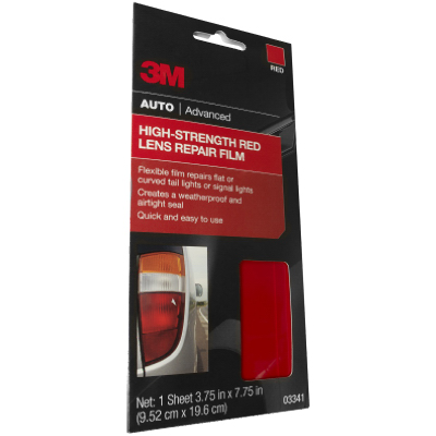 Red Lens Repair Film For Vehicle Lights And Signal Covers