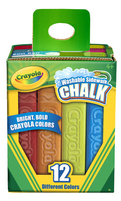Sidewalk Chalk Set With 16 Vibrant Colors For Outdoor Drawing And Art