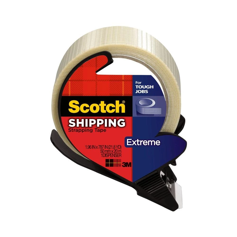 Extreme Shipping Strapping Tape 1.96 In. X 21.8 Yds With Dispenser