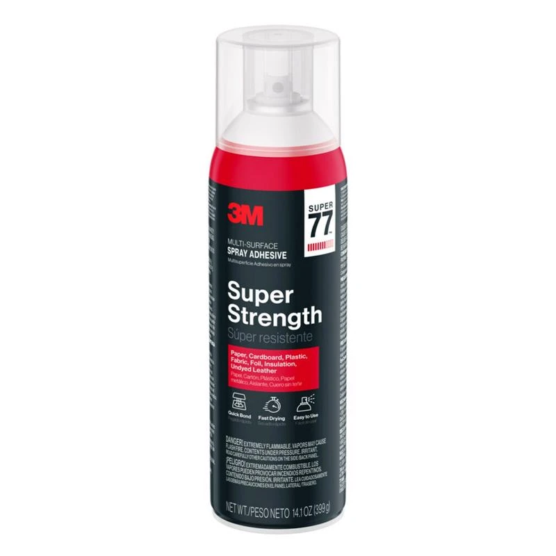 Super 77 Multipurpose Adhesive Spray, 14.6 Ounce Can, Fast Drying, High Strength Bond