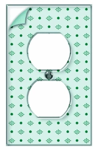 9ww108 Duplex Wallpaper Outlet Wall Plate