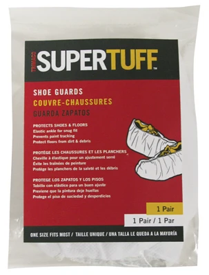 Supertuff Disposable Shoe Covers, One Pair, Durable Protective Footwear Covers