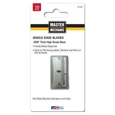 Single-edge Razor Blades, .009 In., 10-pk.