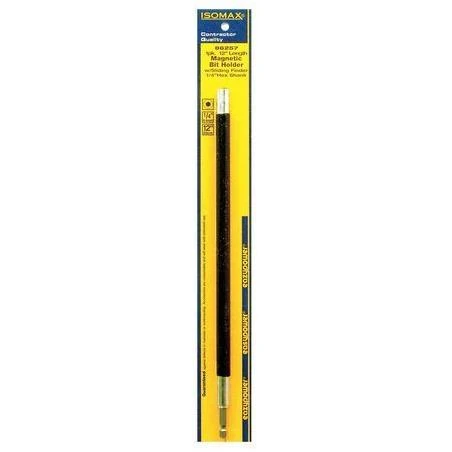 86257 Bit Holder, Magnetic,1/4" Hex,12"l