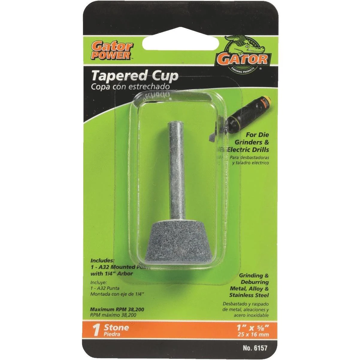 Taper Cup Grinding Stone 6157 - Mounted Grinding Tool