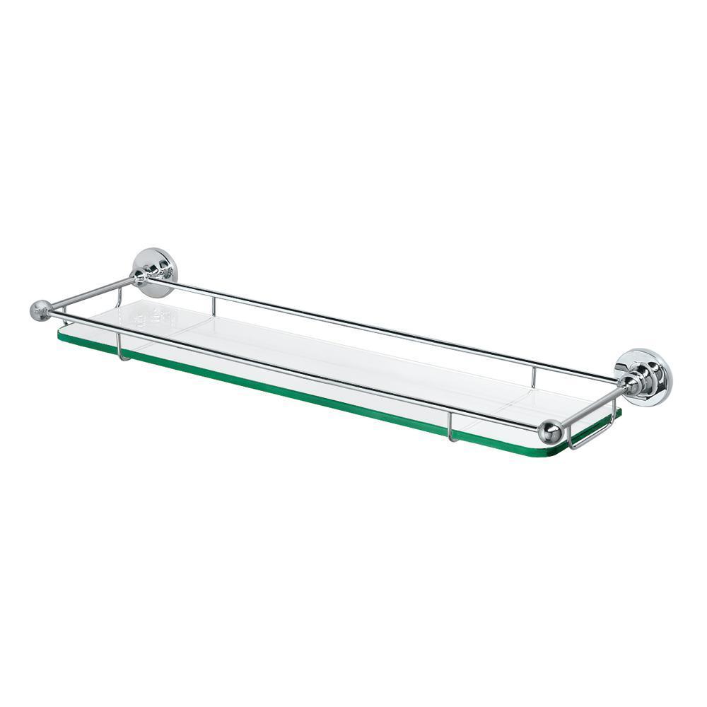 6 in. L x 2.2 in. H x 22 in. W Premier Railing Bathroom Shelf in Chrome