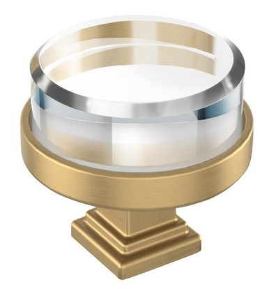 Amerock Glacio Premium Round Cabinet Knob 1-1/2inch (38mm) Knob BP36976