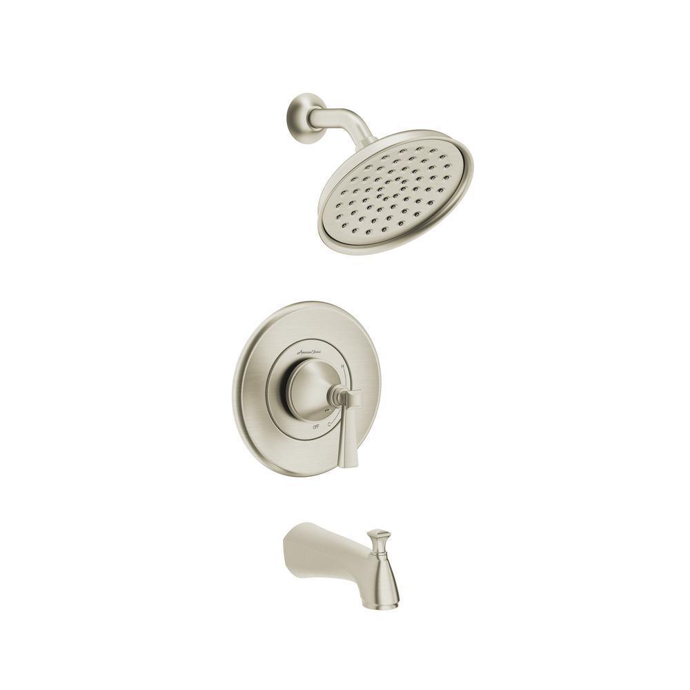 Rumson Single-Handle 1-Spray Tub and Shower Faucet with 1.8 GPM in Brushed Nickel Valve Included