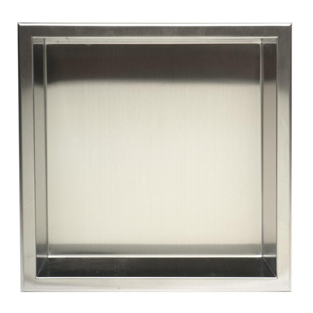 12 in. x 12 in. x 4 in. Niche in Brushed Stainless Steel