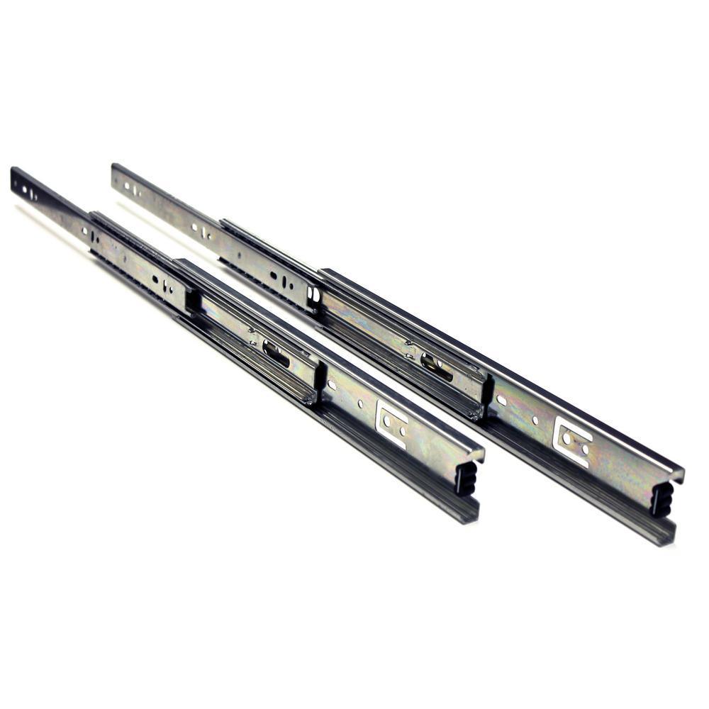 14 in. Full Extension Side Mount Ball Bearing Drawer Slide with Installation Screws (10-Pair)