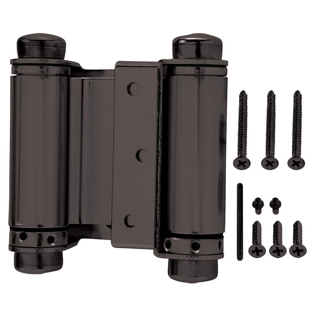 3 in. x 3 in. Oil-Rubbed Bronze Double-Action Spring Door Hinge