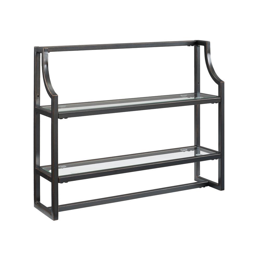 Aimee 24 in. Wall Shelf in Oil Rubbed Bronze