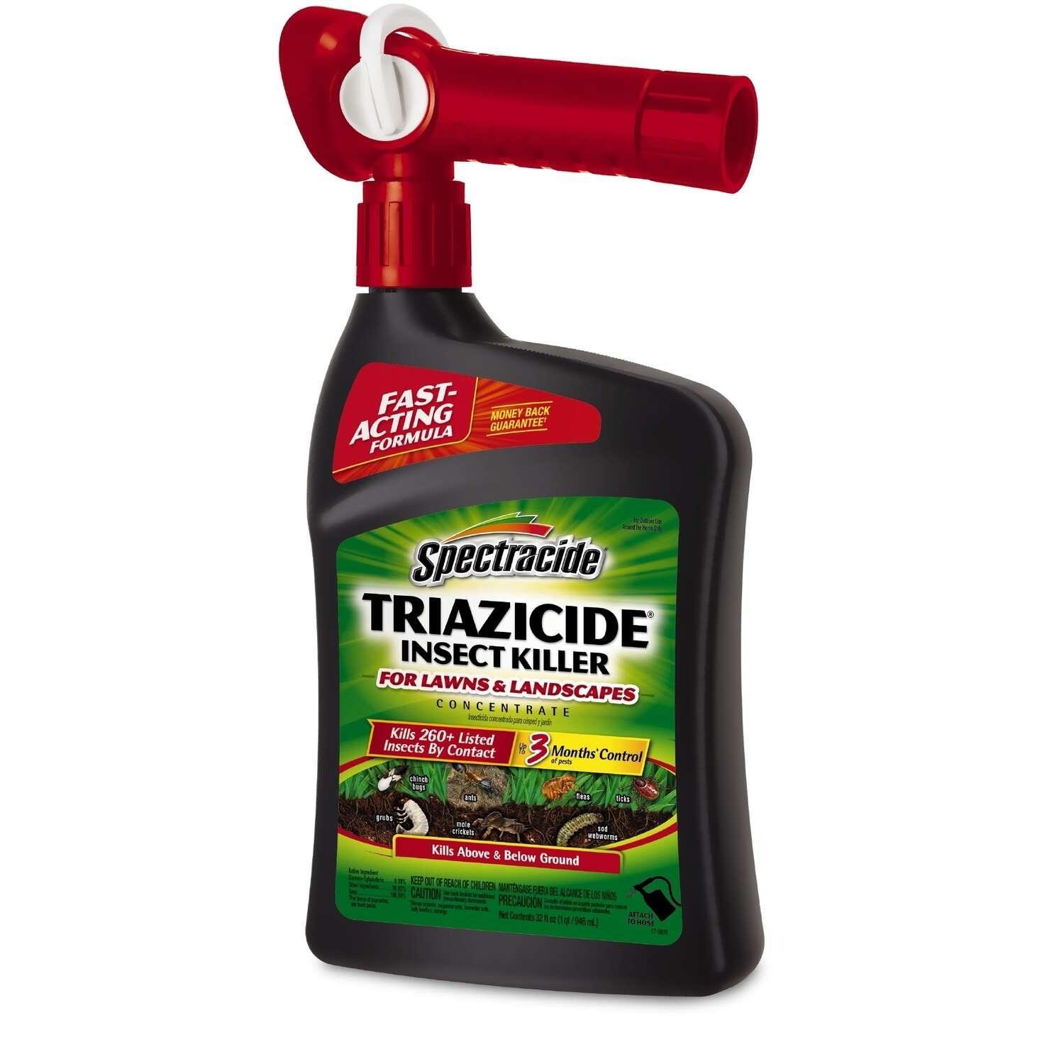 Spectracide Triazicide For Lawns Liquid Concentrate Insect Killer 32 oz