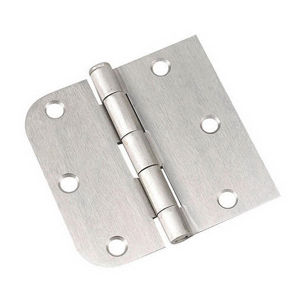 Full Mortise Inset Brushed Nickel Hinge (3-Pack)