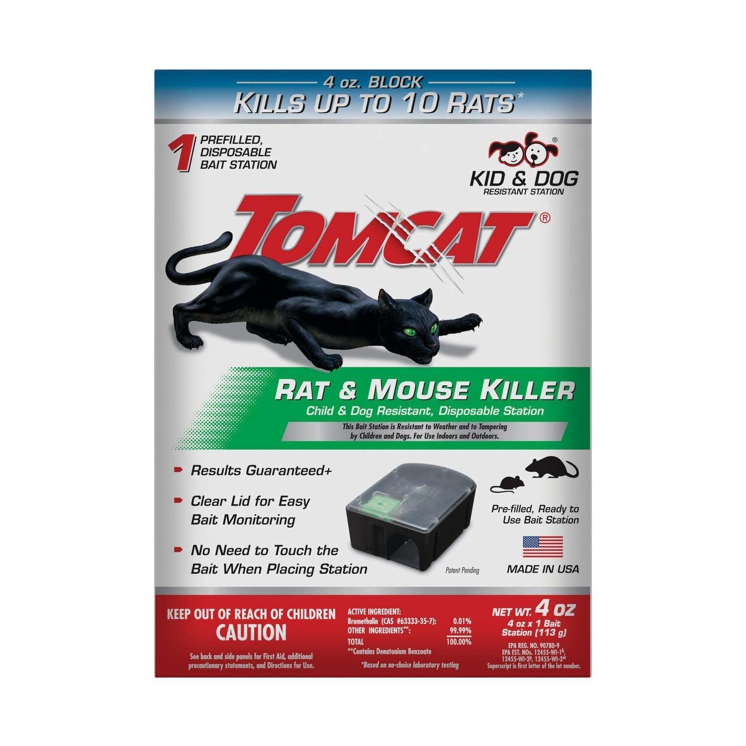 Tomcat Bait Station Blocks For Mice and Rats 4 oz 1 pk