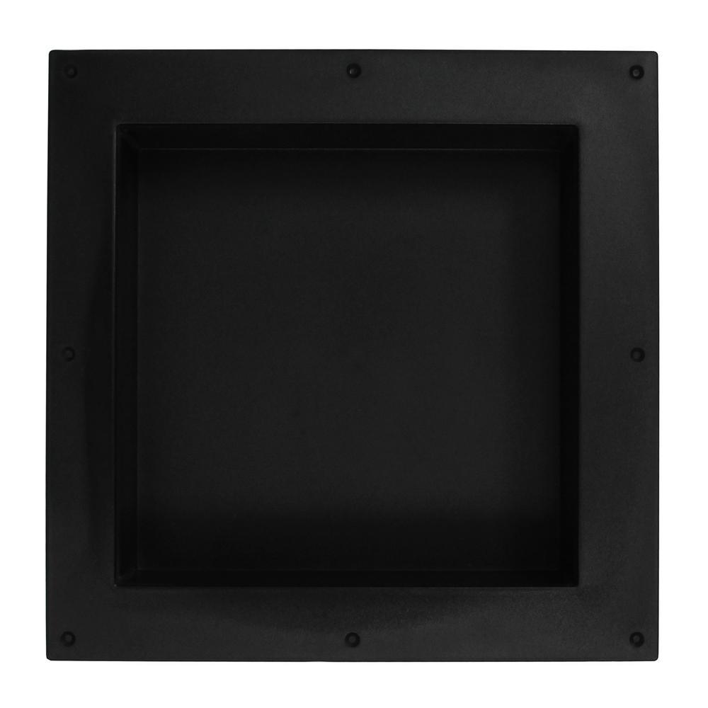 Over Mount Installation 16 in. x 16 in. ABS Single Shelf Bathroom Recessed Shower Niche for Shampoo, Toiletry Storage