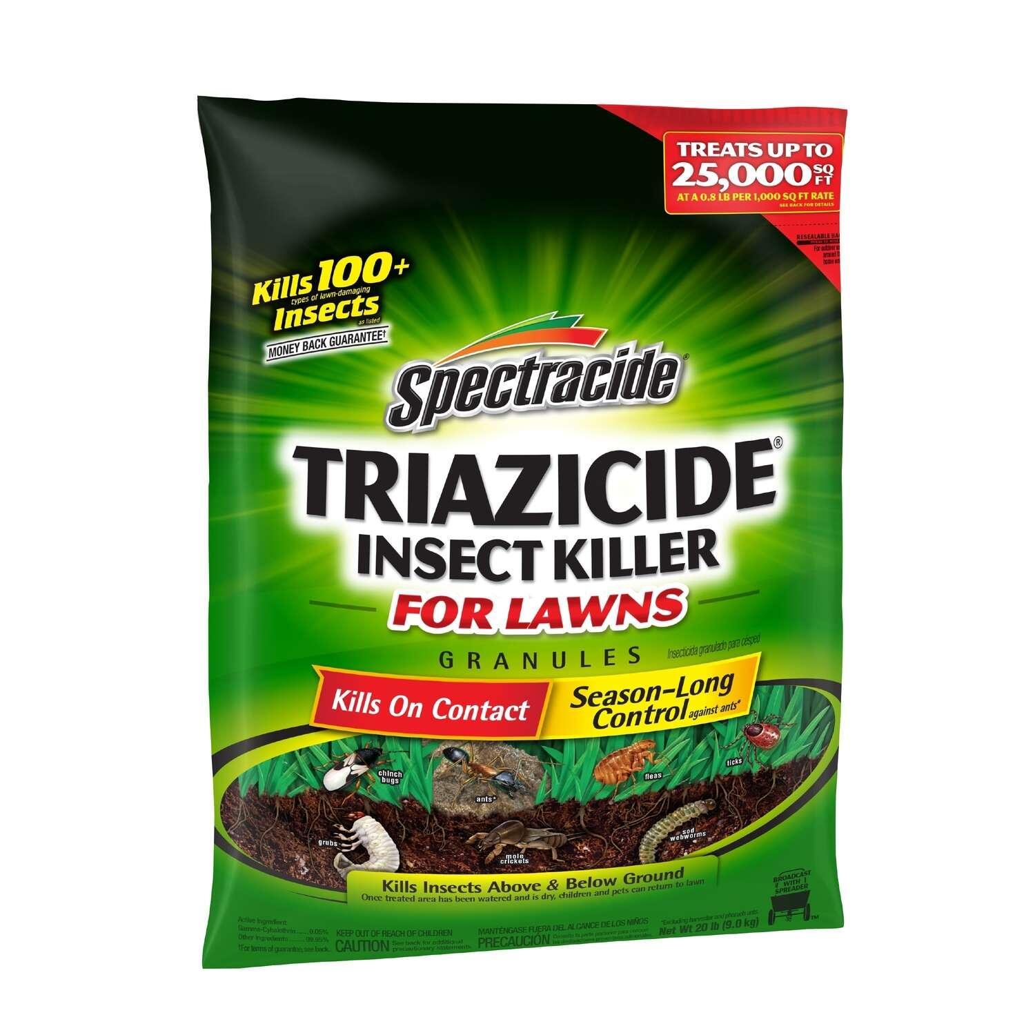 Spectracide Triazicide Granules Insect Killer for Lawns 20 lb