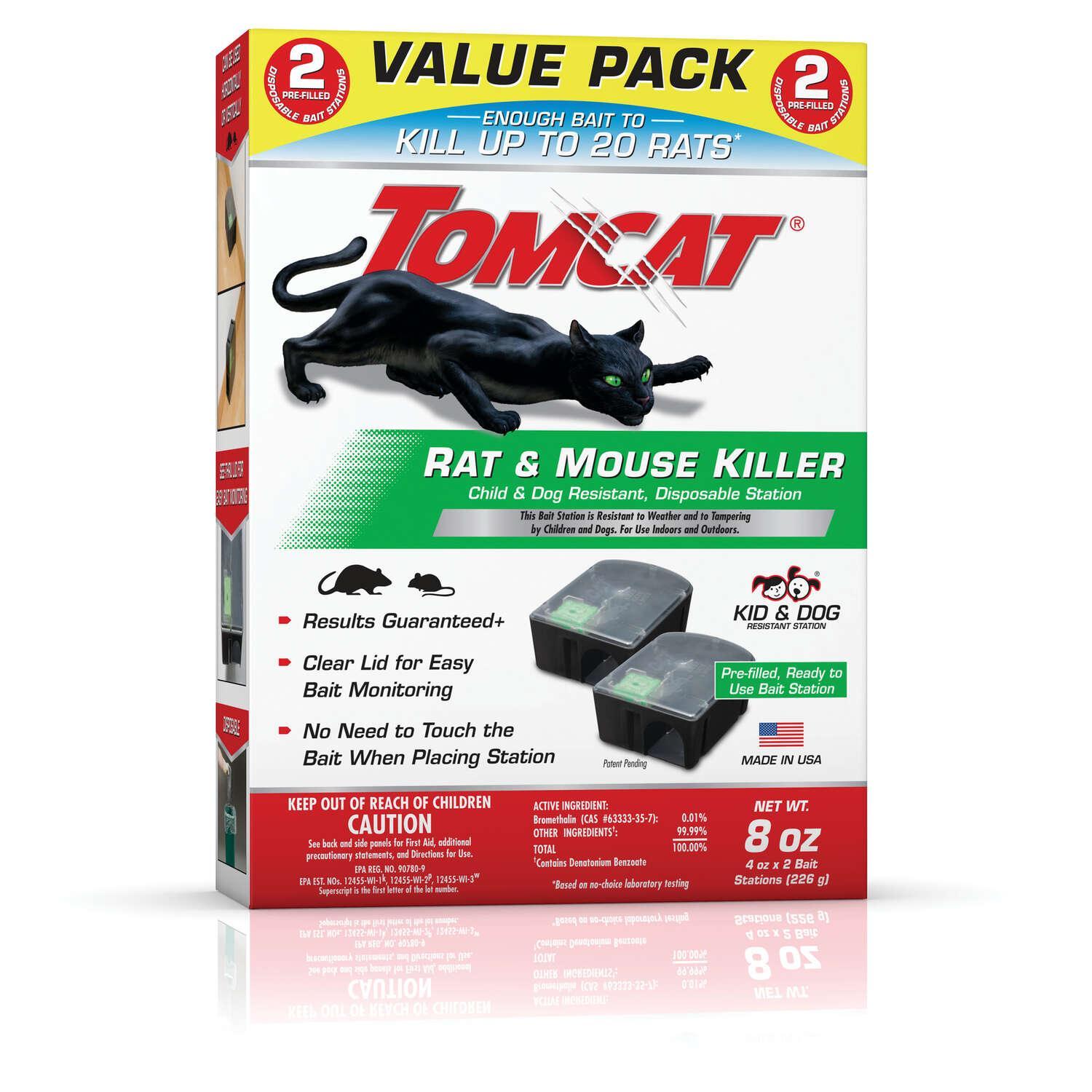 Tomcat Bait Station Blocks For Mice and Rats 2 pk