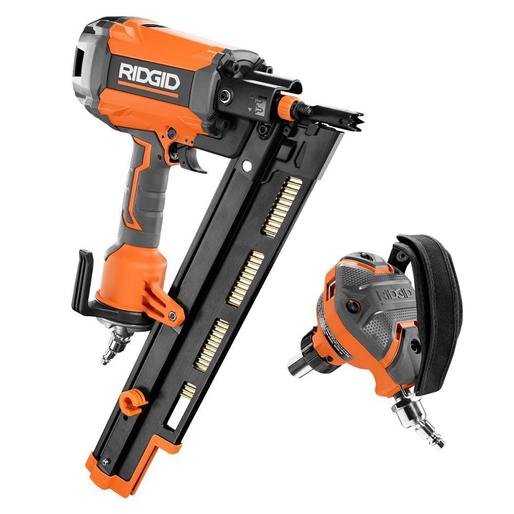 21-Degree 3-1/2 in. Round-Head Framing Nailer and 3-1/2 in. Full-Size Palm Nailer