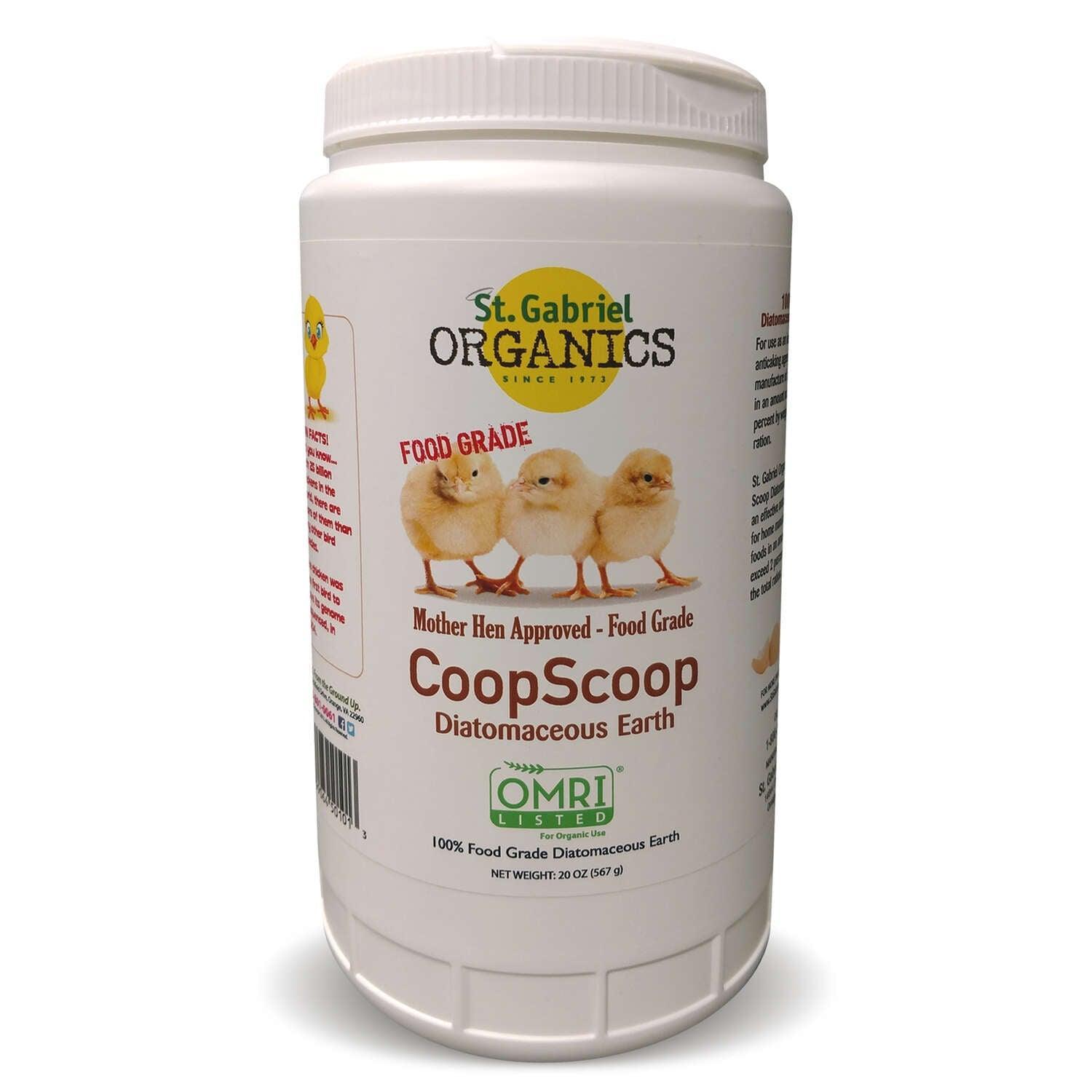 St. Gabriel Organics CoopScoop Organic Powder Diatomaceous Earth 20 oz