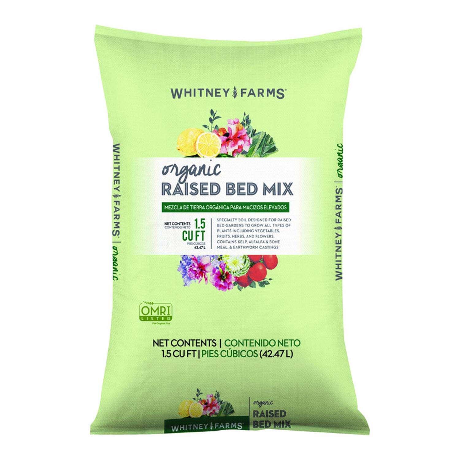 Whitney Farms Organic Fruit and Vegetable Raised Bed Mix 1.5 ft³