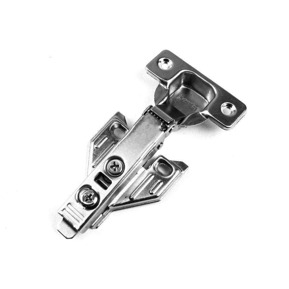 110-Degree 35 mm Full Overlay Soft Close Face Frame Cabinet Hinges with Installation Screws (10-Pairs)