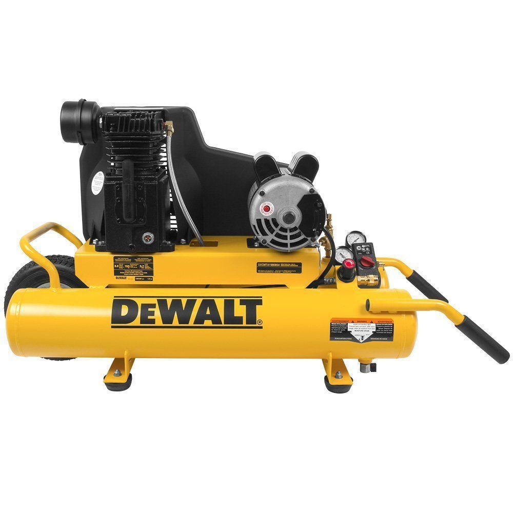 8 Gal. 155 PSI 1.9 HP Electric Dual Voltage Wheelbarrow Air Compressor