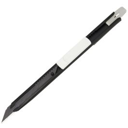 Tajima Tool Premium Cutter Series 390 Cutter Knife, Precision Craft, Auto Blade Lock, 1x 30-Degree Acute Angle Razar Black Blade DC390B