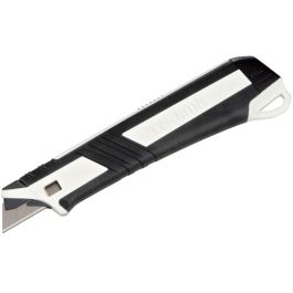 Tajima Tool Premium Cutter Series 540 Cutter Knife, Elastomer Grip with Thumb Lock, 1x Razar Black Blade DC540N