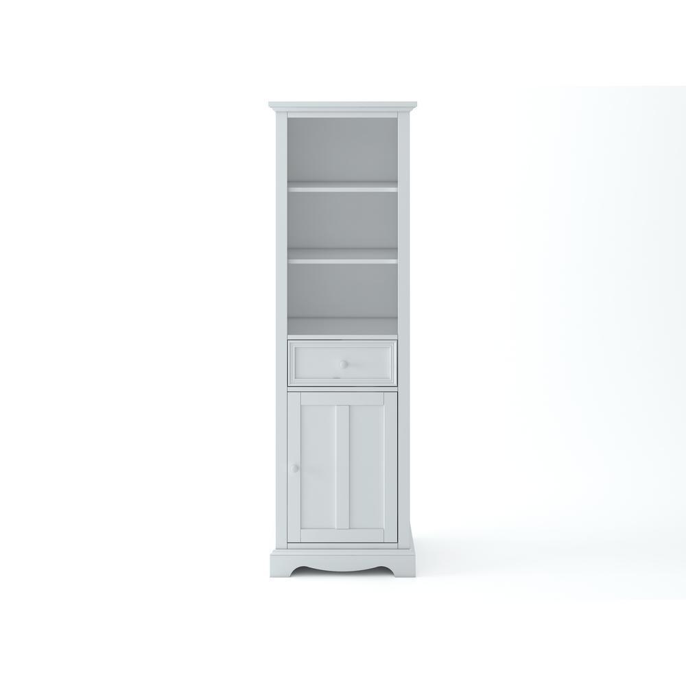 Fremont 20 in. W x 14 in. D x 65 in. H Linen Cabinet in White