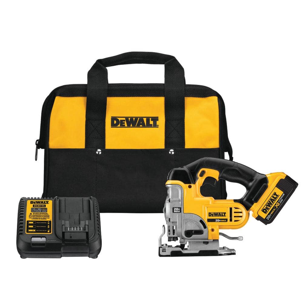 DEWALT 20V MAX Cordless Jig Saw with 4.0Ah Battery and Charger