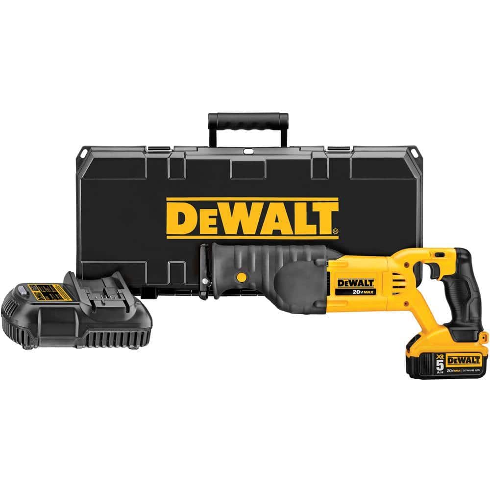 DEWALT 20V MAX Cordless Reciprocating Saw Kit with Battery and Charger