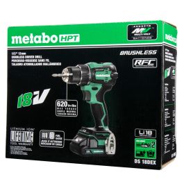 Metabo 18V MultiVolt Cordless Brushless Driver Drill Kit with 2x 2.0Ah Batteries DS18DEXM