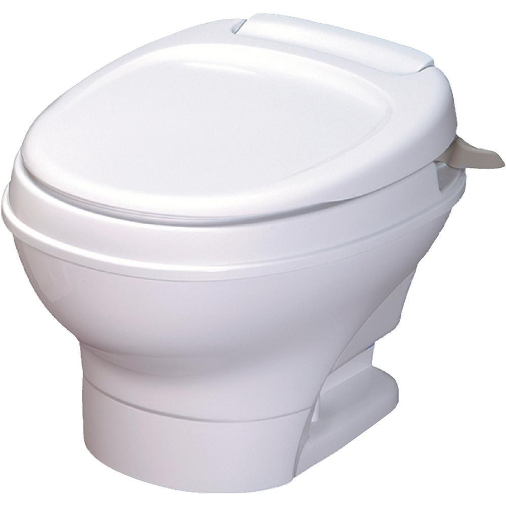 Thetford Aqua-Magic V RV Low Permanent Toilet Hand Flush - White