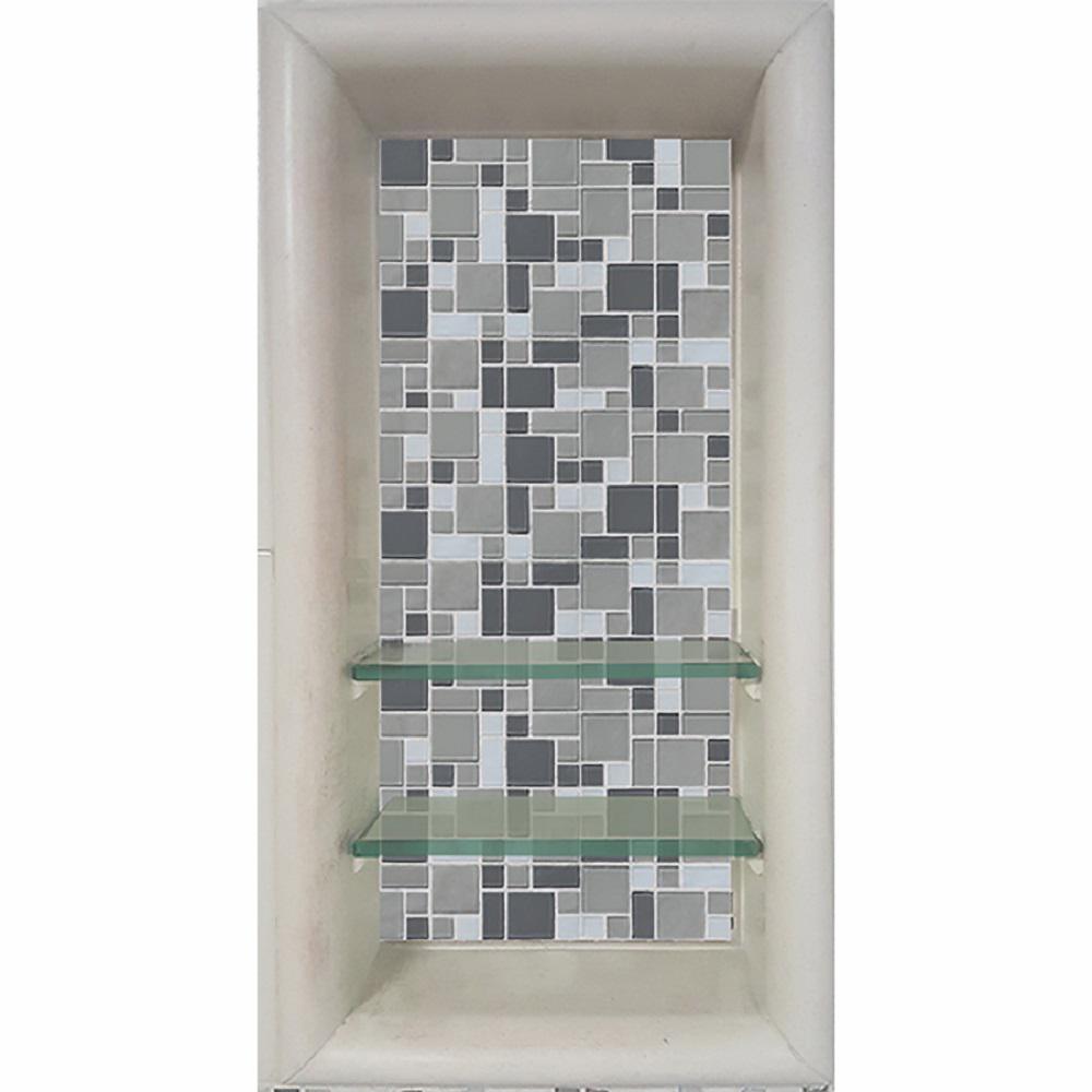 Newport 12 in. x 4 in. x 24 in. Shower Niche in Natural Buff