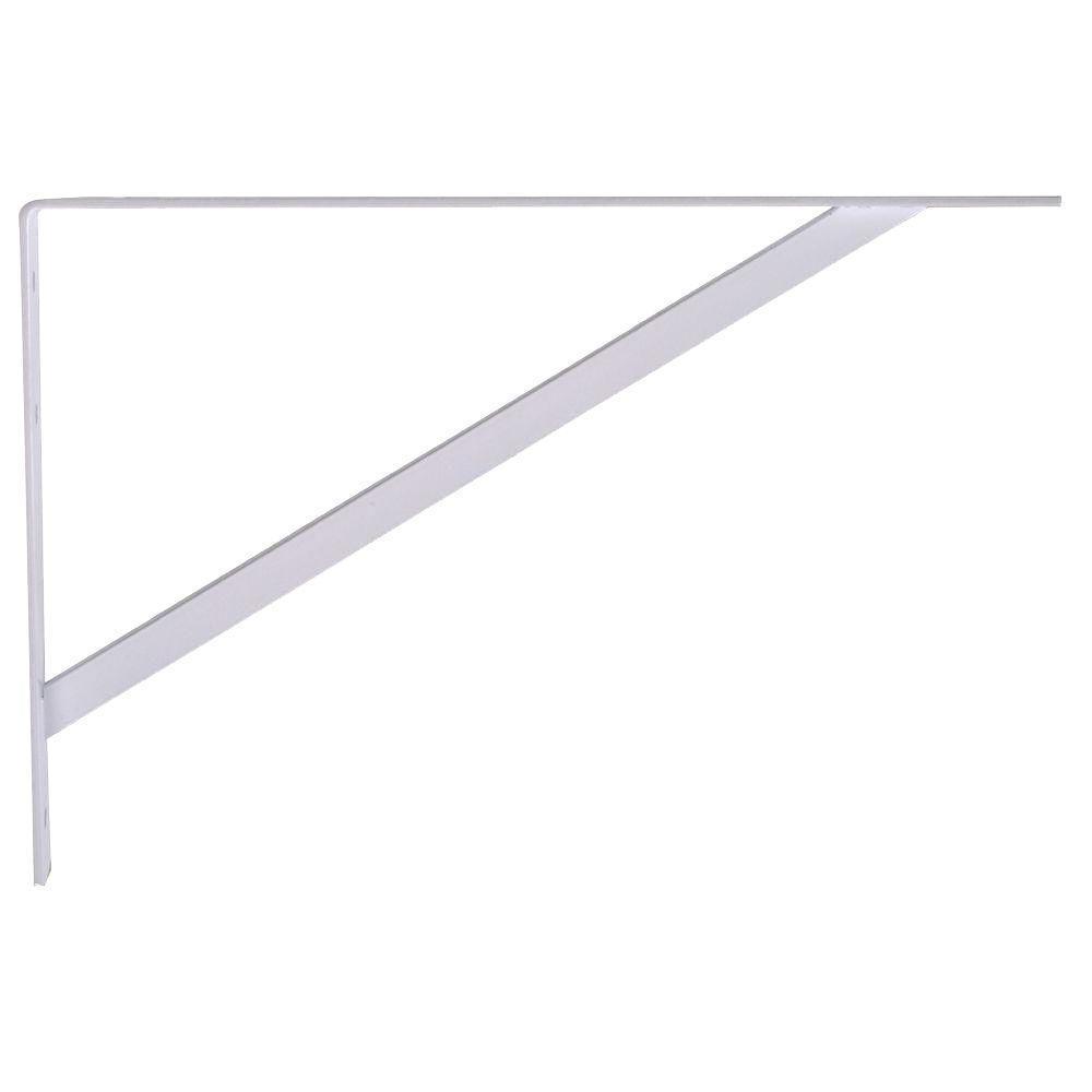 12 in. White Super Strength Shelf Bracket (6-Pack)