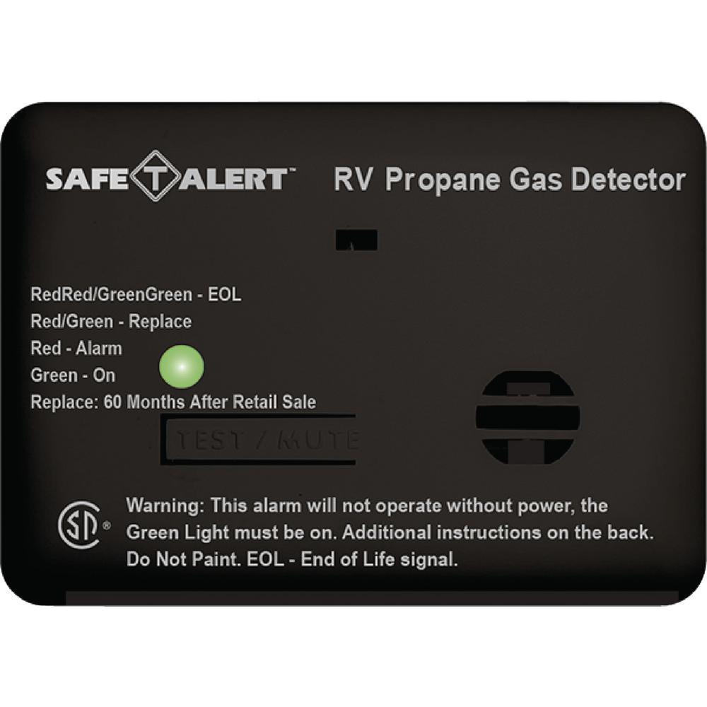 MTI Industries 20 Series 12-Volt Safe-T-Alert Mini RV Propane/LP Gas Alarm in Black